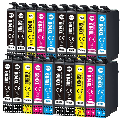 Xp 3200 Ink 20 Ink Cartridges for Epson 604 XL XP-3200 2200 4200 2205 3205 WF-2930 ...