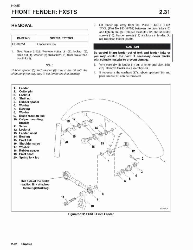 Harley Davidson Softail Standard EFI 2001 manual de reparación de servicio impreso FXSTI Foto 3 de 4