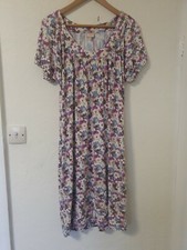 Vintage Whistles Floral Midi Dress With Pockets Size 10