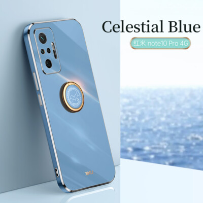 For Xiaomi Redmi Note 10 Pro 9T Mi 11 10 Shockproof Plating Ring TPU Case Cover