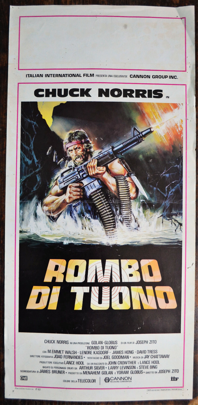 Locandina originale film Rombo di tuono (1984) - Regia di Joseph Zito