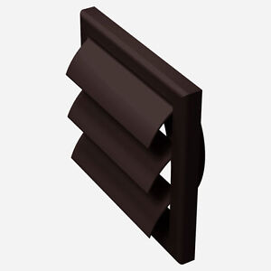 /& Brown Grille 35cm Wall Mounting Kit for Extractor Fan 4/" 100mm Duct Tube