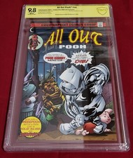 9.8 CBCS All Out Pooh Moon Knight Signed by Marat Michaels WBN #32 cover homage comic cover