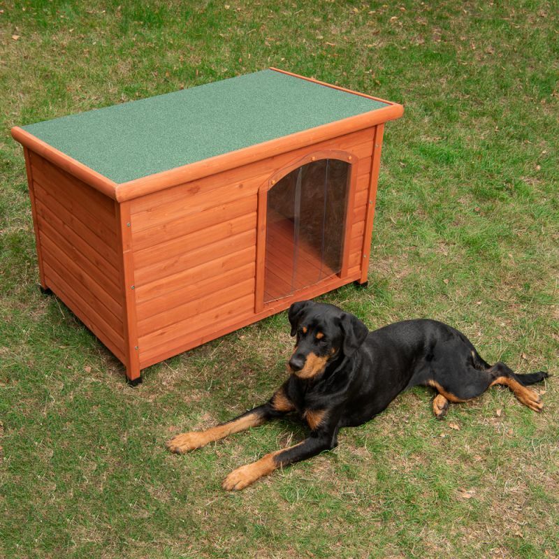 Casetta Legno Cane Esterno con Tetto Apribile + Kit Regalo Benvenuto