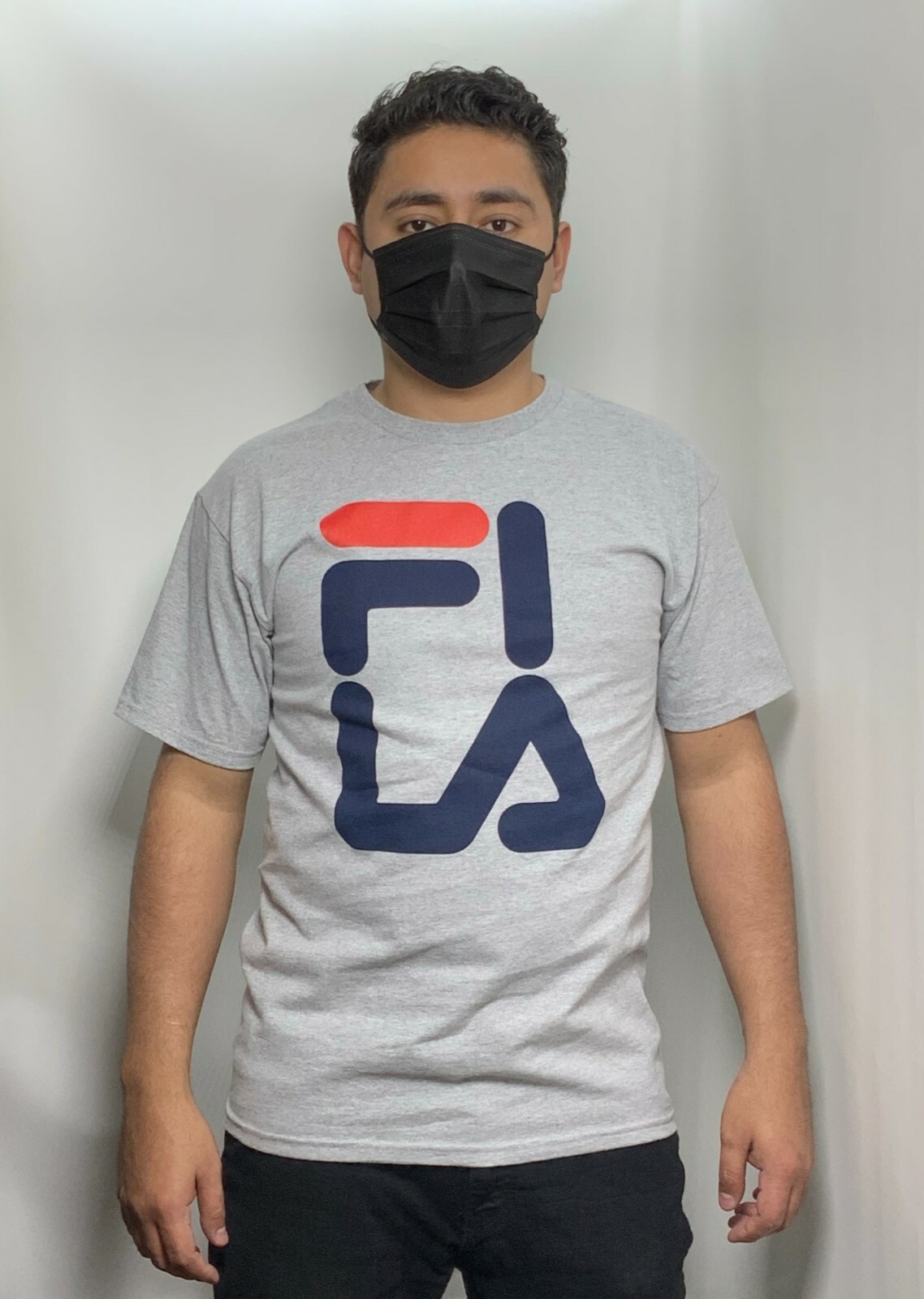 T shirt uomo Fila grigia manica corta