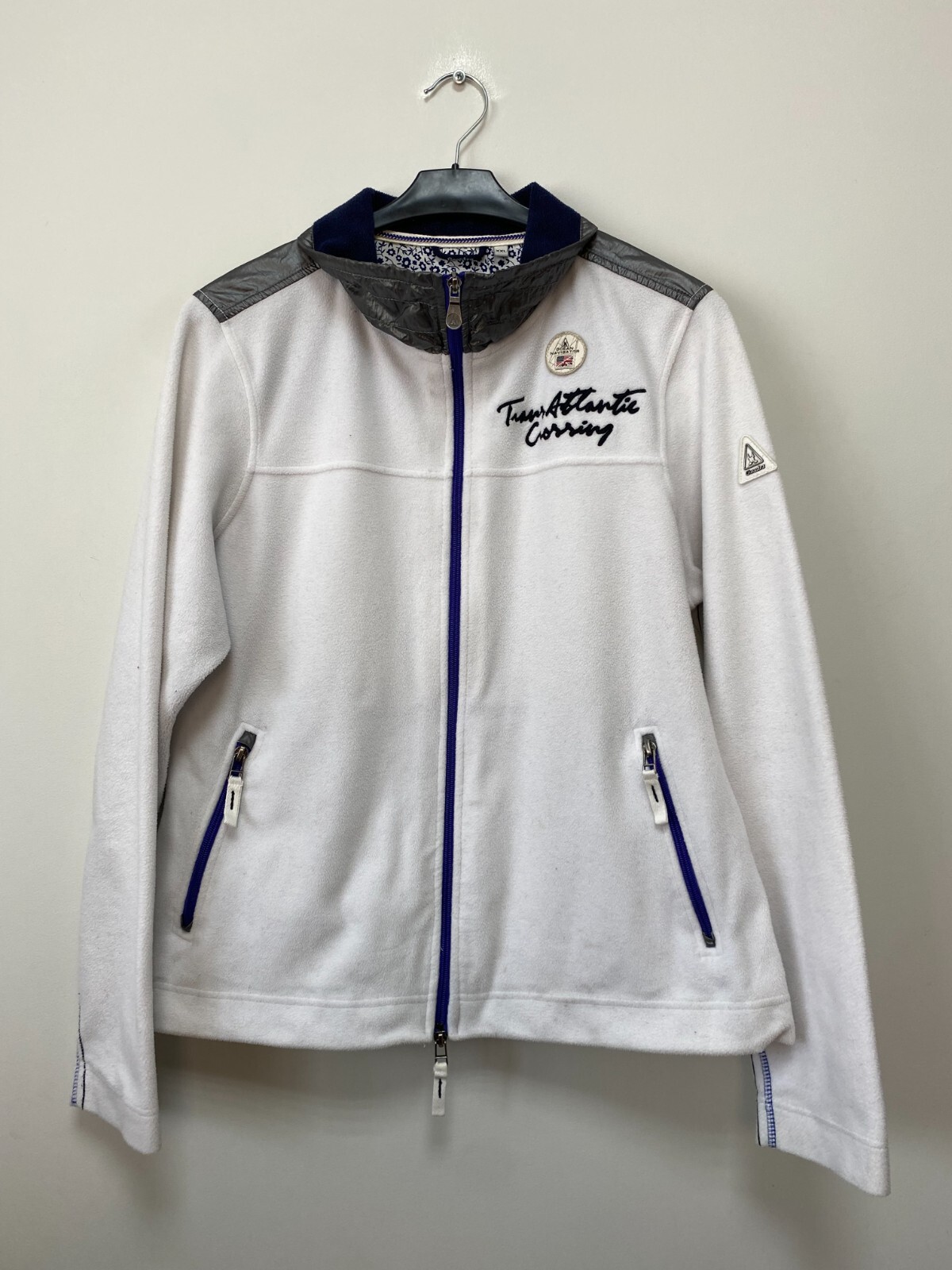 Suéter de lana con cremallera blanca para mujer GAASTRA talla 2XL