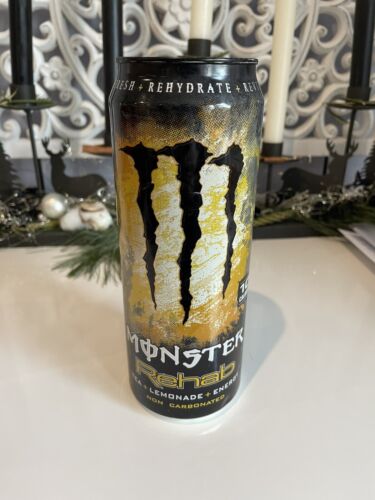 Monster Energy Drink Monster Rehab Tea + Limonata 23 oz USA Vuoto! RARO collezionista - Foto 1 di 3