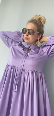 Women's Short Purple Dress 