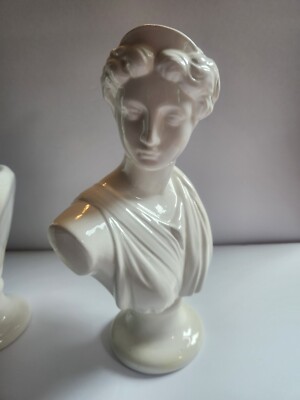 Artemis Diana & Apollo Bust Greek Statues Figurine Gods Italy Import
