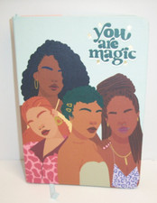 Black Girlfriends Notebook Journal Hardcover You Are Magic Inspirational Quote