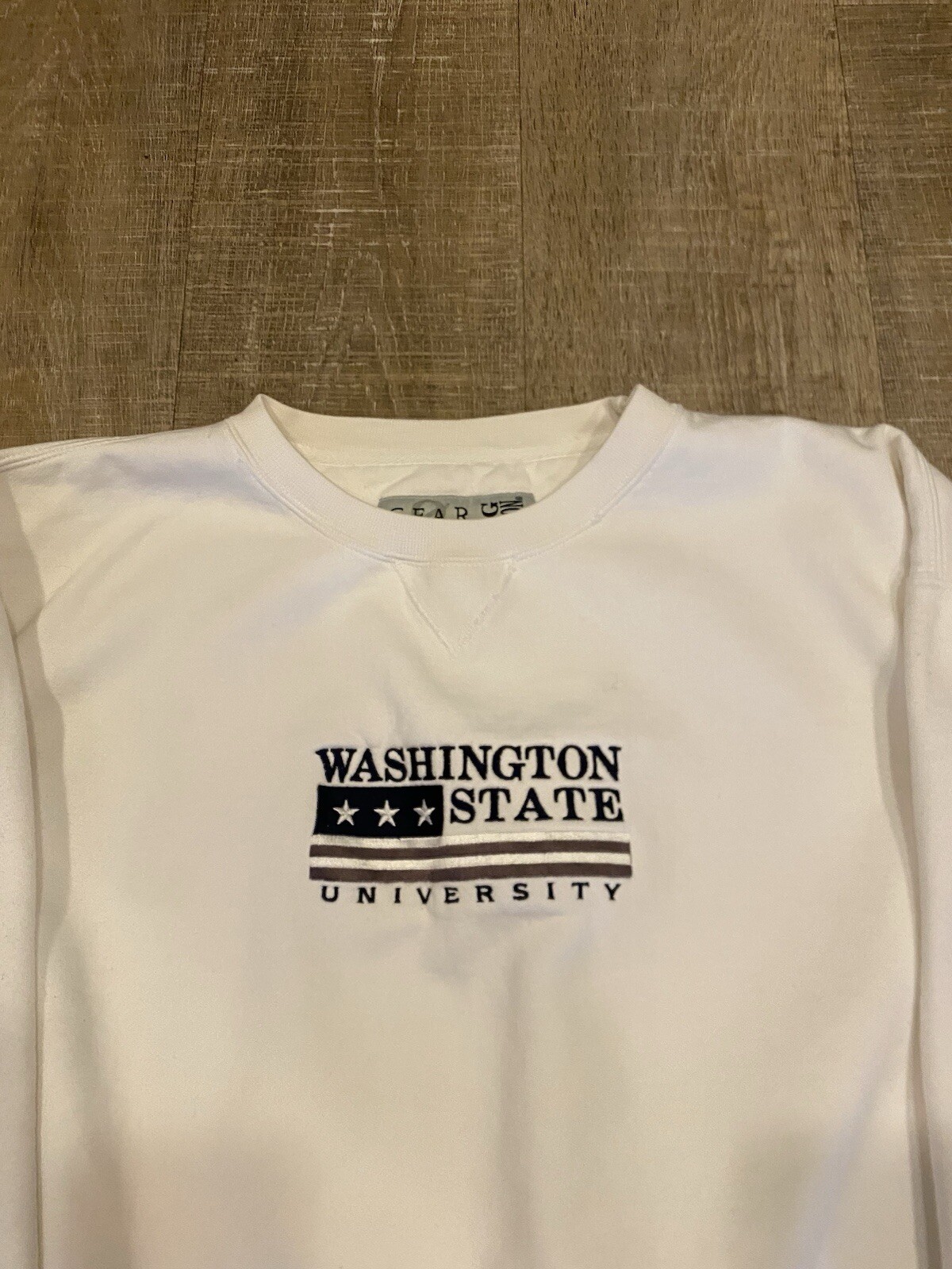 Vintage 90s WSU Cougars NCAA Pullover Crewneck Sweatshirt Size L