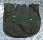 Vintage Military Canvas Shoulder Bag in Khaki Green With Side Pockets Vintage Military Canvas Shoulder Bag in Khaki Green With Side Pockets