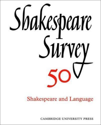 Shakespeare Survey Wells Paperback Cambridge University Press Volume 50