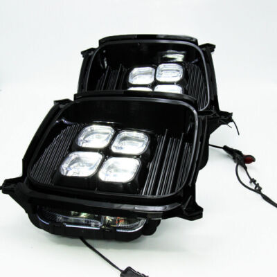 Pair DRL Daytime Running Driving LED Fog Light For Kia Sorento 2012-2014 US Stoc