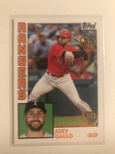 2019 Topps 1984 Parallel 150th Anniversary Joey Gallo Rangers T8453 /150