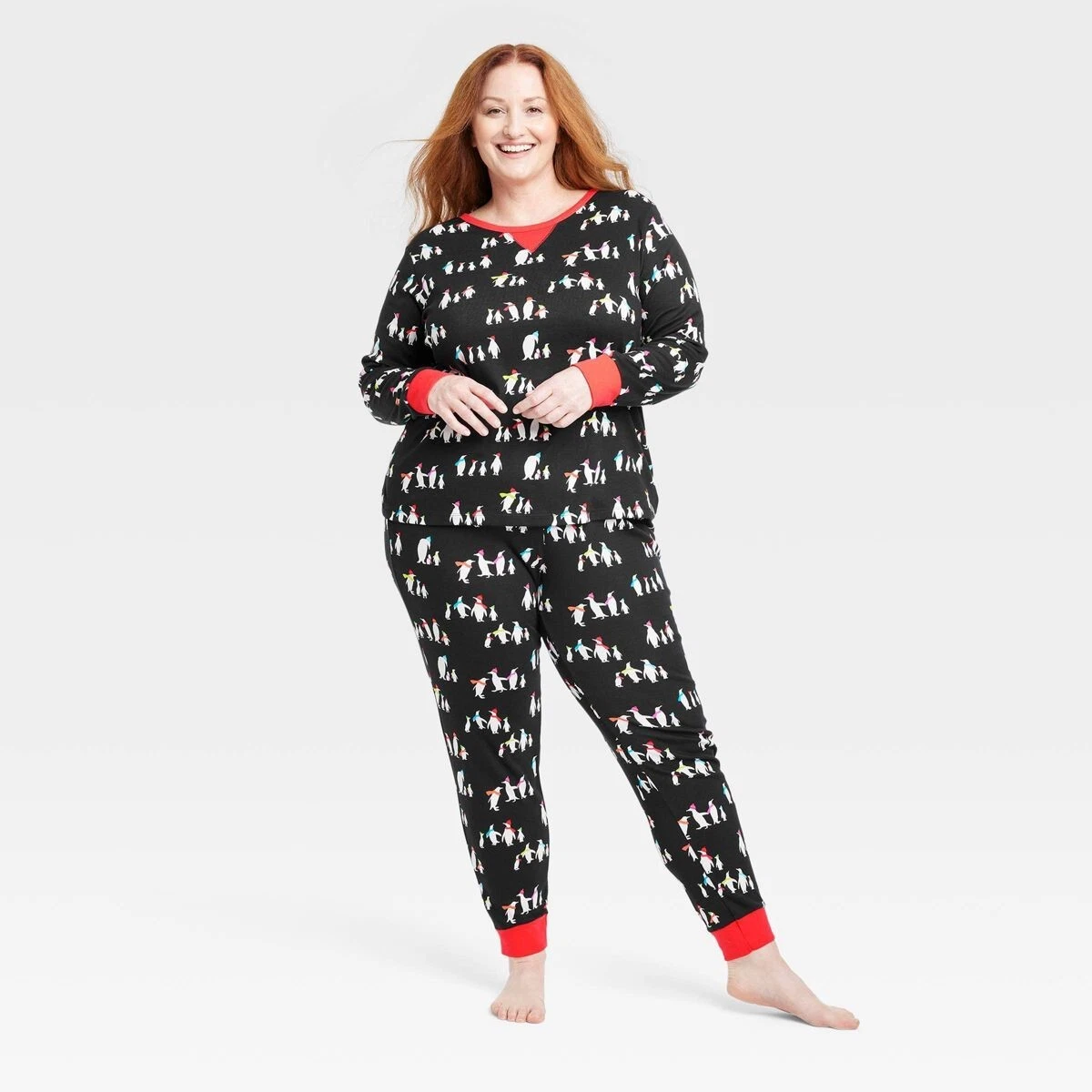 Penguin pajama set hot sale