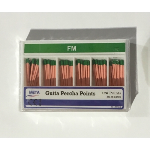 Guttaperca Punti Medium Fine Punti In Gutta Percha Medium Fine (MF) – 120 Punti Per Otturazione Endodontica, Confezione Flaconcino, Marca Meta Punte Di Gutta Perca - Foto 6