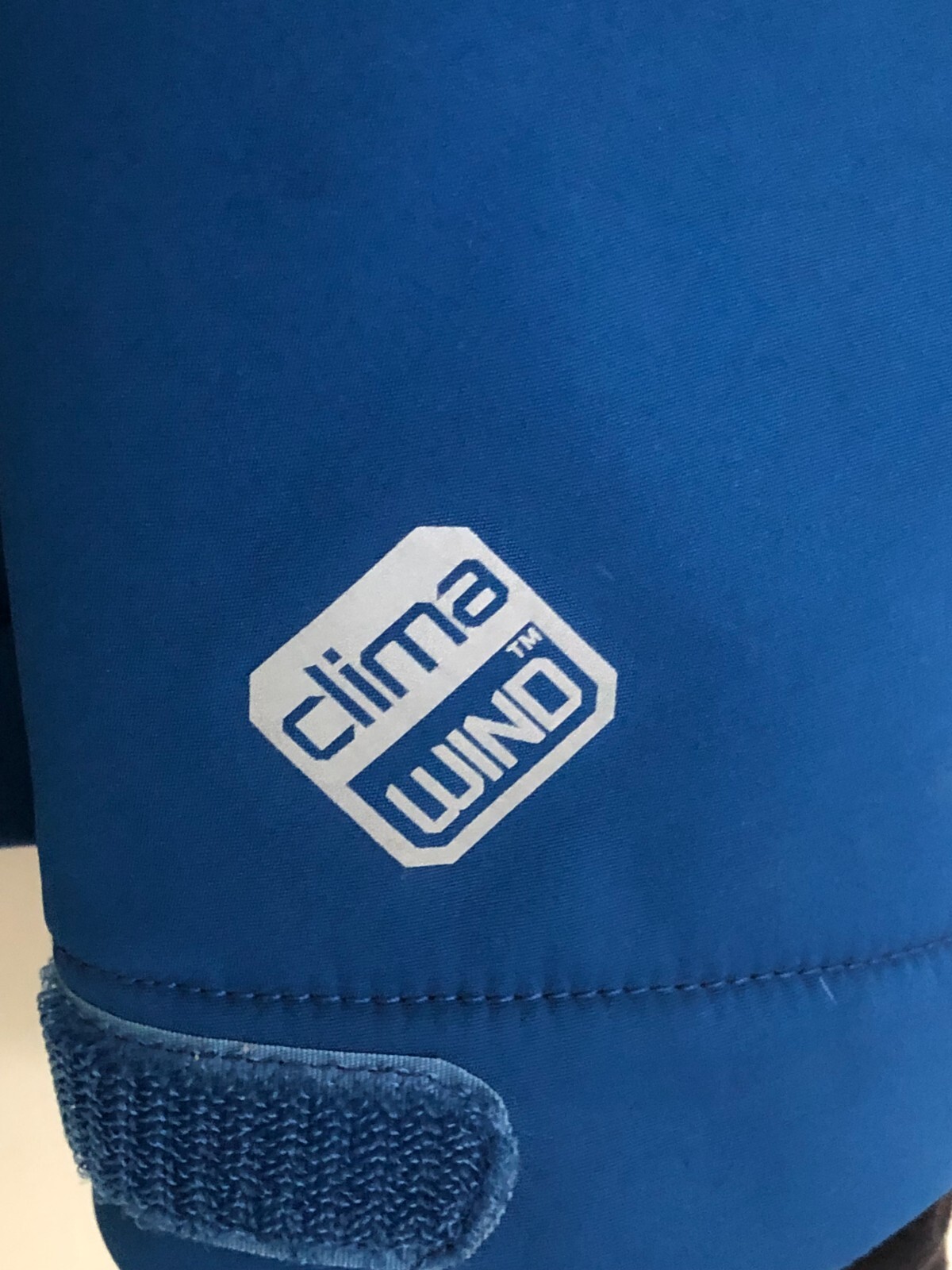 Giacca a vento SALOMON CLIMA WIND uomo piccola blu zip fori pollice come nuova