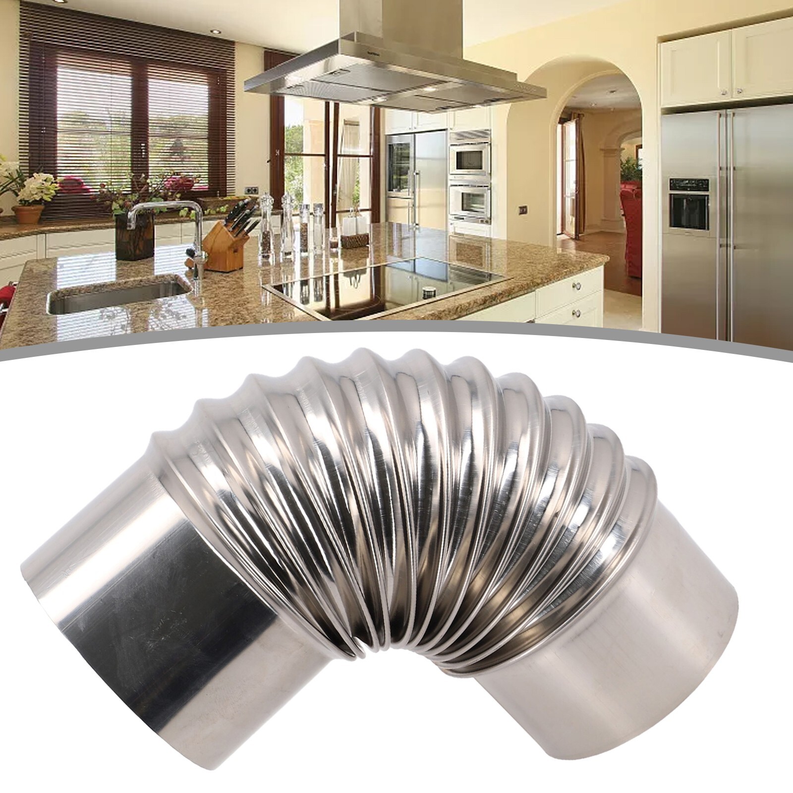 Flue Pipe for For stove with Rain Cap Ensures Clean and Efficient