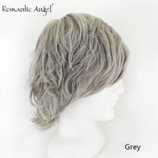 Natural wave synthetic cosplay men wig full wig grey wig male party cosplay wig