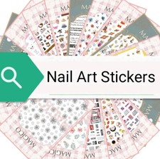 Nail Art Stickers Jap Designer Cartoon Plant Fruit Flower Shape +70 Variations