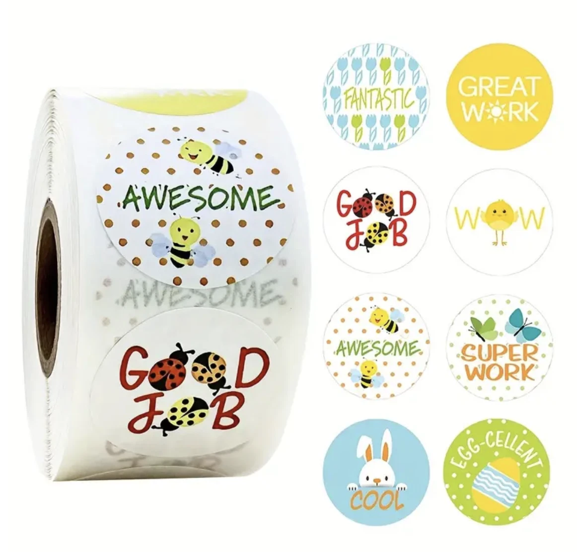 Reward Teacher Merit Stickers 2.5cm 50/100pc Positive Kids Classroom Award