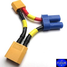 EC5 Female Series to 2 XT60 Males "FLEUR" Quality 12 AWG
