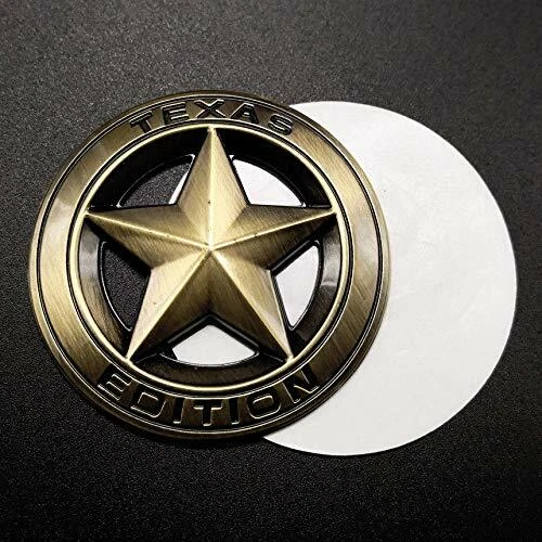 BRONZE TEXAS STAR EDITION 3" EMBLEMA BASTÃO EMBLEMA UNIVERSAL para TUNDRA TACOMA F150 - Imagem 3 de 4
