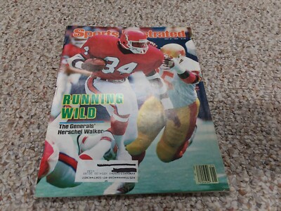 HERSCHEL WALKER NEW JERSEY GENERALS COVER SPORTS ILLUSTRATED MAY 1985 
