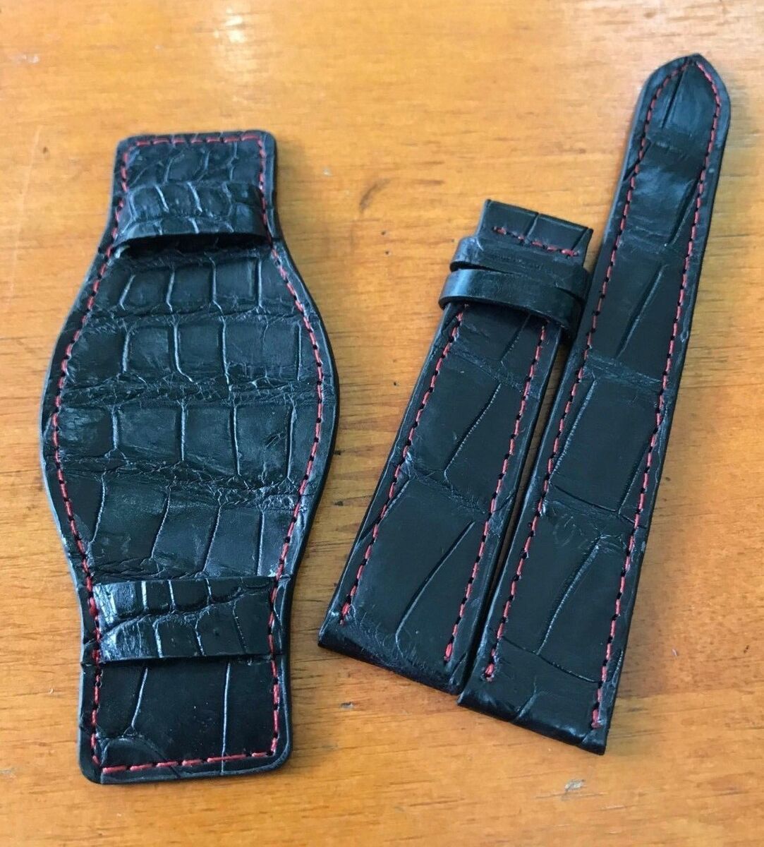 【公式】フジのお歳暮・冬ギフト - WEBカタログ掲載中 Strap Watch Bund Leather Skin Crocodile Black Band eBay | 20mm 男性用