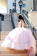 1 Quinceanera Dress 1 Matching Party Dress 1 hoop & Tiara Total Value $1,200
