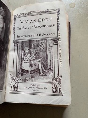 Benjamin Disraeli Earl Beaconsfield VIVIAN GREY Illustrated A.E. JACKSON c. 1910 - Bild 3 von 12