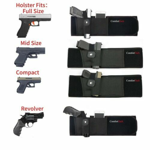Tactical Belly Band Holster Concealed Hand Gun Carry Pistol Waist Hidden Belt - Picture 5 of 12