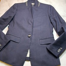 J. Crew Regent Blazer in Wool Flannel Navy Size 4