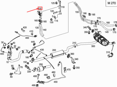 NEW MERCEDES-BENZ GLC X253 DIFFERENTIAL PRESSURE SENSOR A0009057809 GENUINE