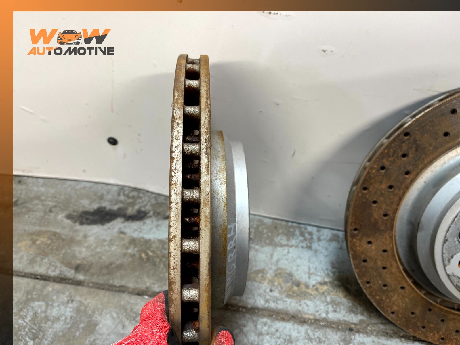 14-17 MASERATI GHIBLI REAR RIGHT AND LEFT BRAKE ROTOR DISC PAIR SET OEM