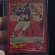 SCORE 1989 Score Thurman Thomas Buffalo Bills Base Set #211 Football Card
