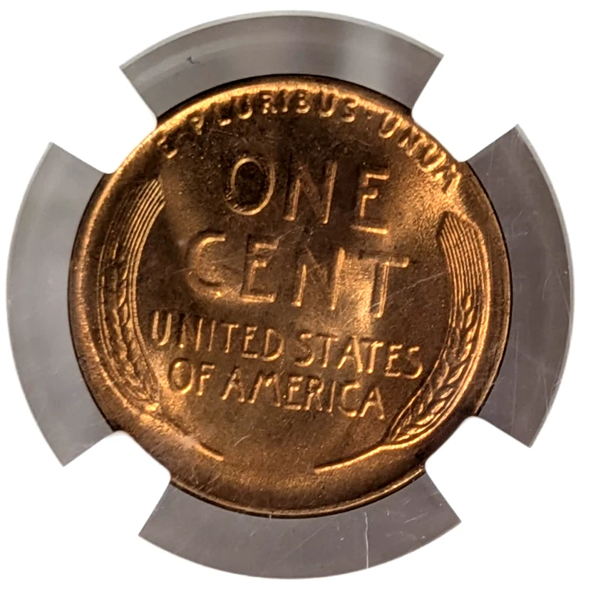 NGC 1939 1C MS 66 RD Lincoln Wheat Penny One Cent Uncirculated Graded Coin - Image 4 of 4