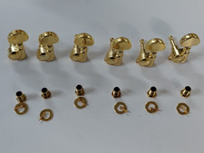 Grover In-Line Gold Guitar Tuners Early 2000s Style Replacement Machine Head
