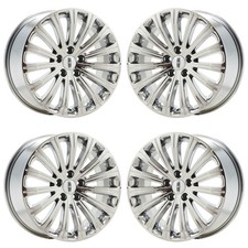 18 Lincoln Mkx Bright Chrome Wheels Rims Factory Oem Set 3851