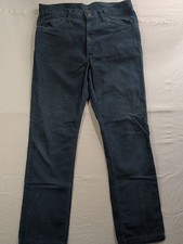 Vtg 80s Levis White Tab Straight Leg Mens 34x32 Blue Corduroy Pants USA