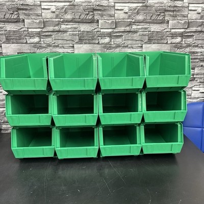 Quantum Storage Systems Hang & Stack Storage Bin, Polypropylene 12Ct | Qus240gn