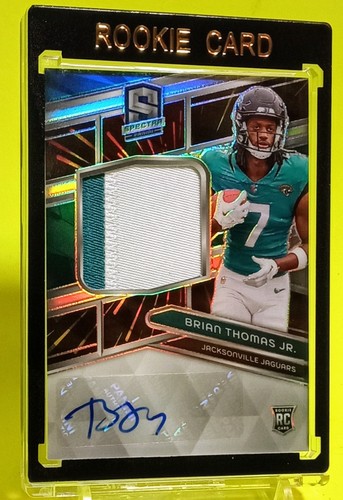 Brian Thomas Jr /60 MINT 2024 Panini Spectra Hyper Prizm 2-Color RPA W/Case💎📈 - Picture 5 of 7