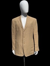 Vintage Polo Ralph Lauren Classic 3 Buttons Italian Linen Blazer Jacket Size L