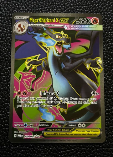 Pokemon TCG Mega Charizard X ex 109/094 Ultra Rare Phantasmal Flames NM-MT