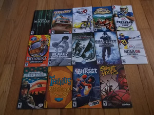 LOT OF 14 PS2 ASSORTED MANUALS ONLY!!!