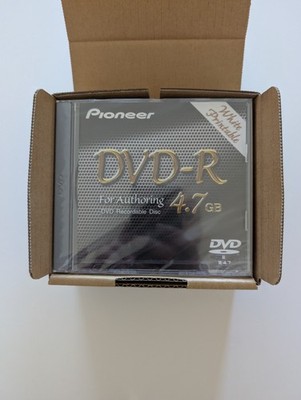 5 Pack PIONEER DVS-R4700SP DVD-R Discs for Authoring 4.7GB in Jewel Cases NIB