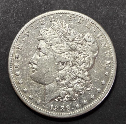 1889-CC Morgan Dollar, VF Cleaned