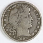 VG+ 1902  Barber Half Dollar
