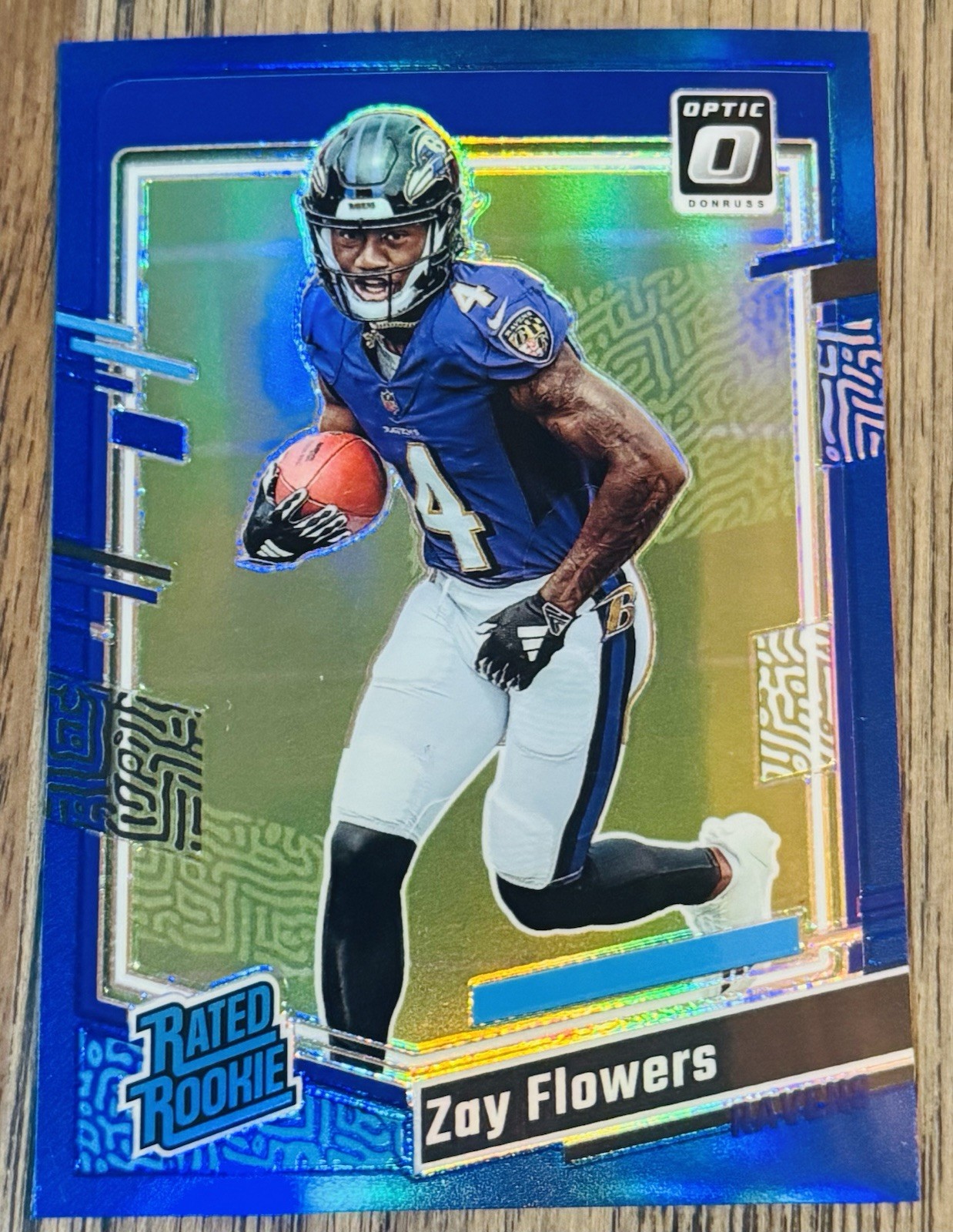 Zay Flowers 2023 Optic Rated Rookie Blue /199 Prizm RC #210